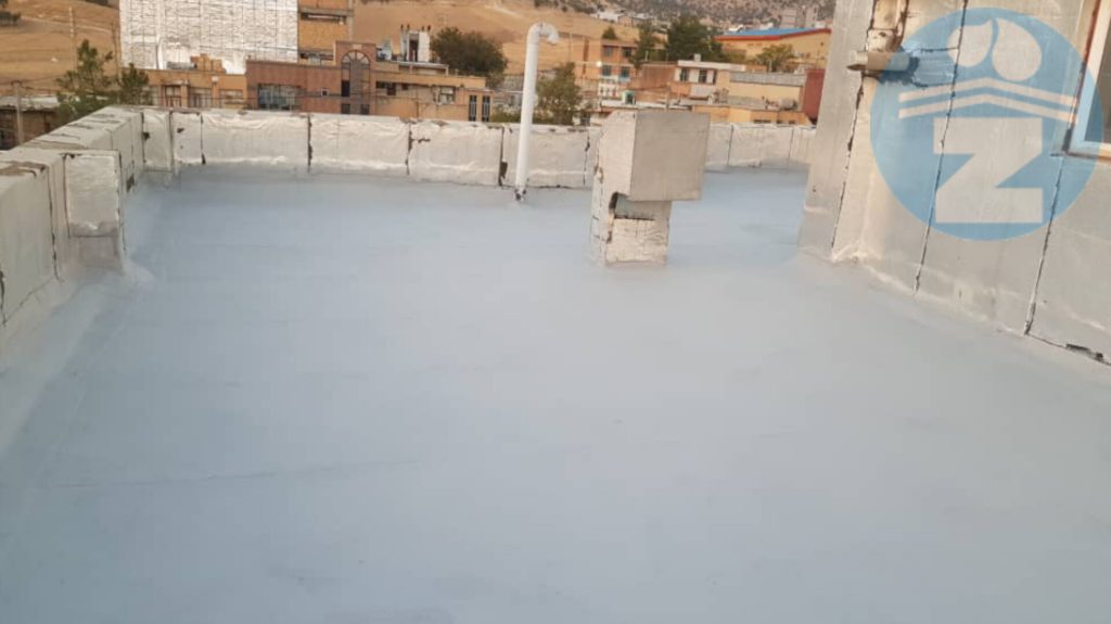 نمای ایزوگام پشت‌بام پس از ترمیم کامل و ایجاد سطح یکپارچه و زیبا